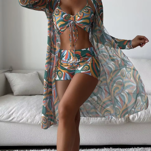 Elegant Fashion Beach Wear Two Piece Bathing Suits Pool Separate Swimsuits Swimming Suit