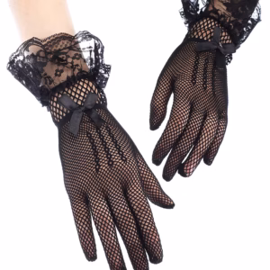 Elegant Lace Tea Party Wedding Dinner Short Gloves