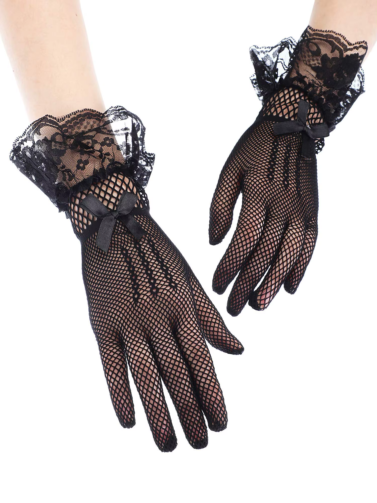 Elegant Lace Tea Party Wedding Dinner Short Gloves