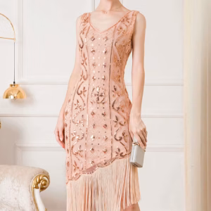 Elegant Vintage Backless Sequin Bodycon sleeveless Midi Prom Dresses