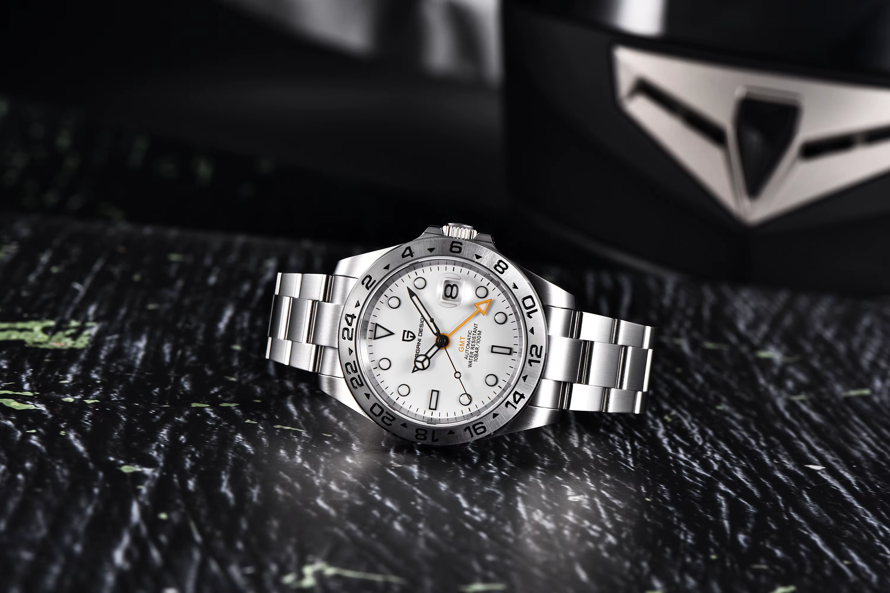 GMT 42mm Sapphire Stainless Steel Waterproof Men's Automatic Mechanical Watches