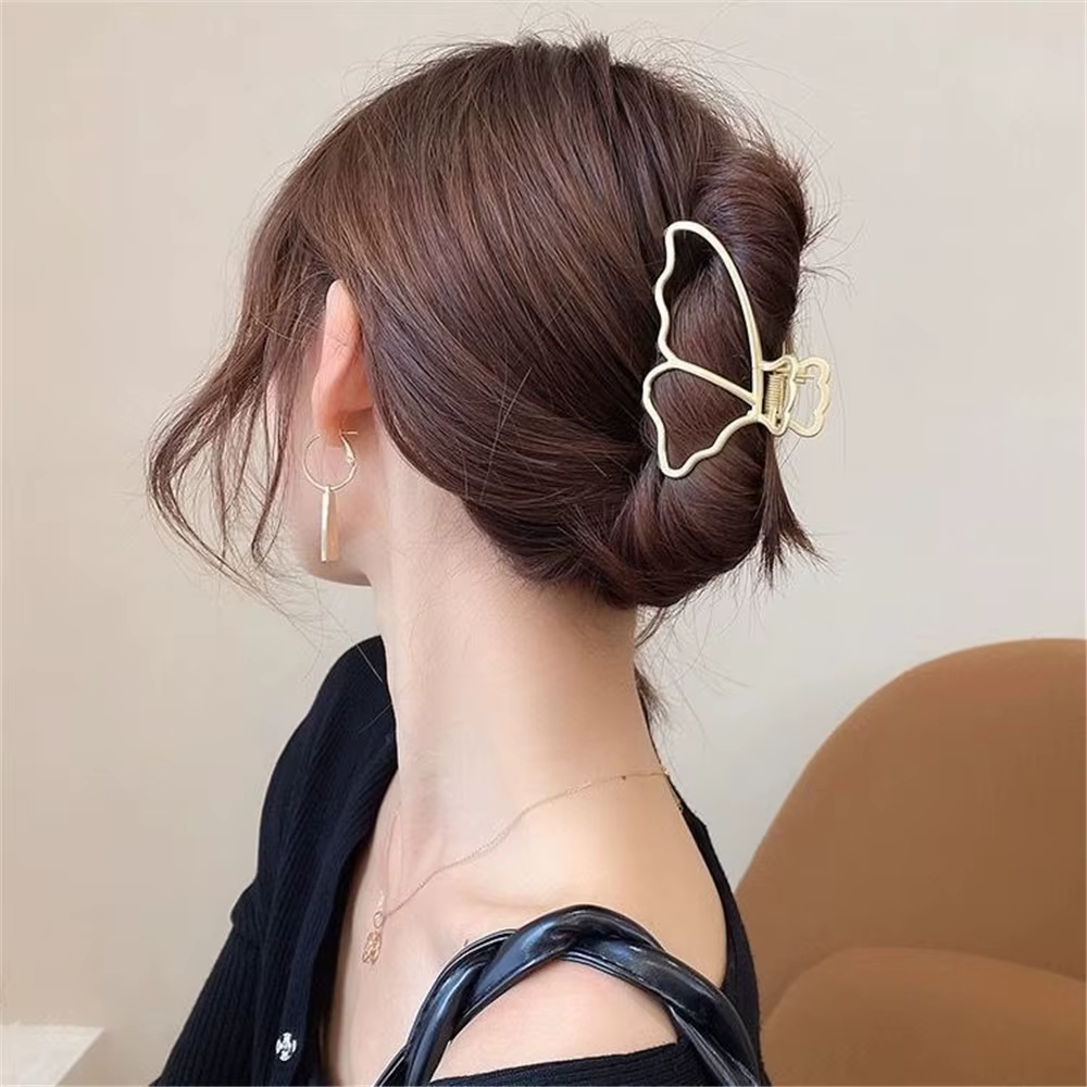 Geometric Metal Non Slip Zinc Alloy Barrette Clip Hairpin