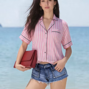 Low Rise Ripped Vacation Beach Club Streetwear Denim Short Pants