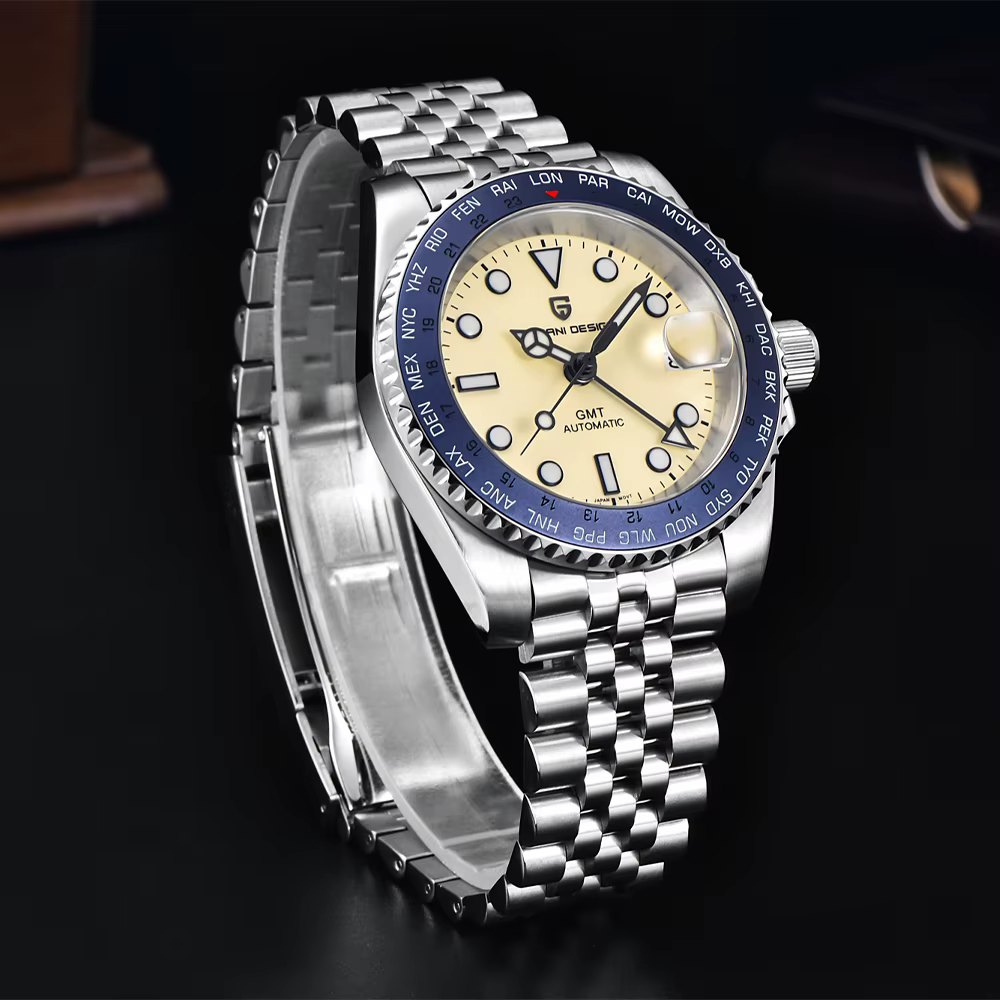 Luxury 100M Waterproof Stainless Arabic Numeral Markers Men Watches - Image 2