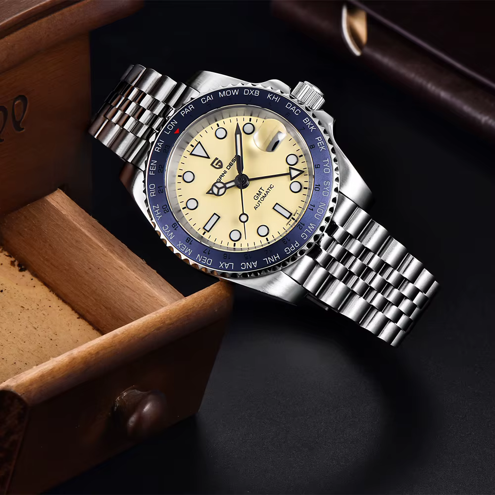 Luxury 100M Waterproof Stainless Arabic Numeral Markers Men Watches - Image 3