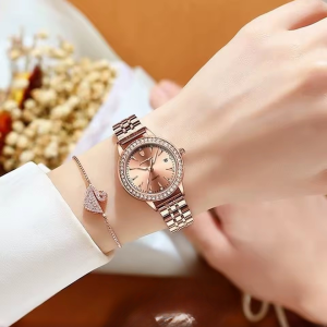 Luxury Casual Elegant Waterproof Date Diamonds Quartz Watches