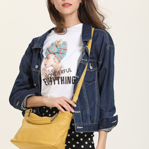 Luxury Cow Leather Saddle Mini Tote Cute Messenger Daily Purses