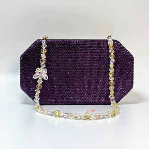 Luxury Crystal Rhinestone Butterfly Chain Wedding Party Christmas Clutch Evening Bag
