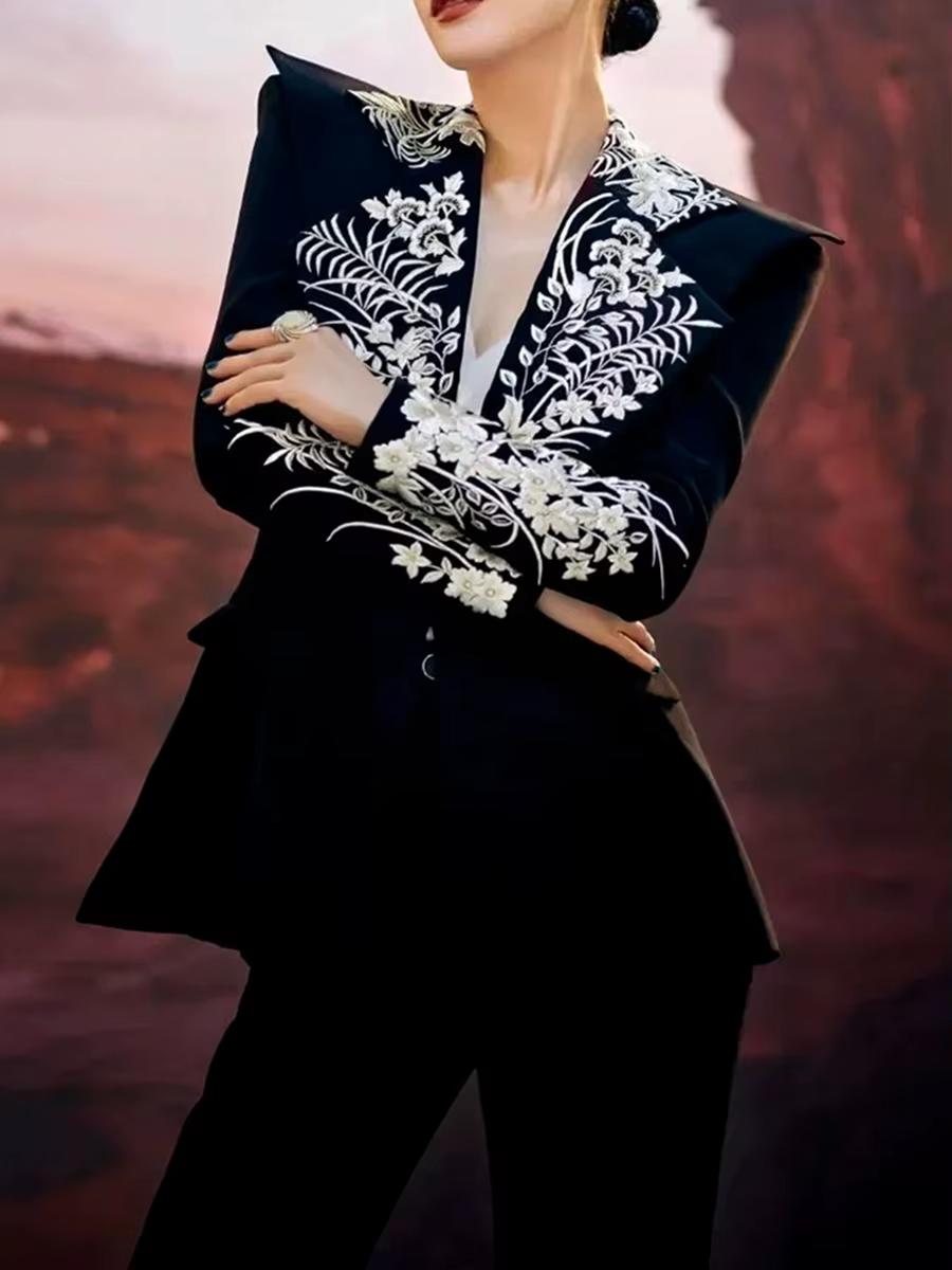 Luxury Spliced Button Slimming Tunic Temperament Mini malsit Coat