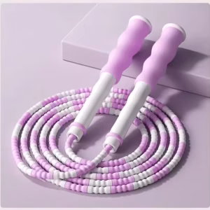 PVC Beginner Soft Beaded No Tangle Segmented Fitness Skipping Cable