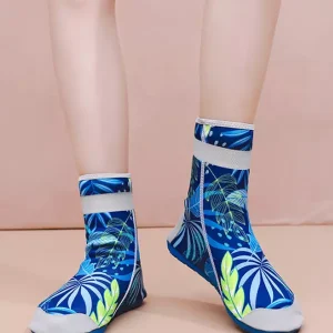 Casual Printed Non-Slip Indoor Resort Wear Style Comfy Socks