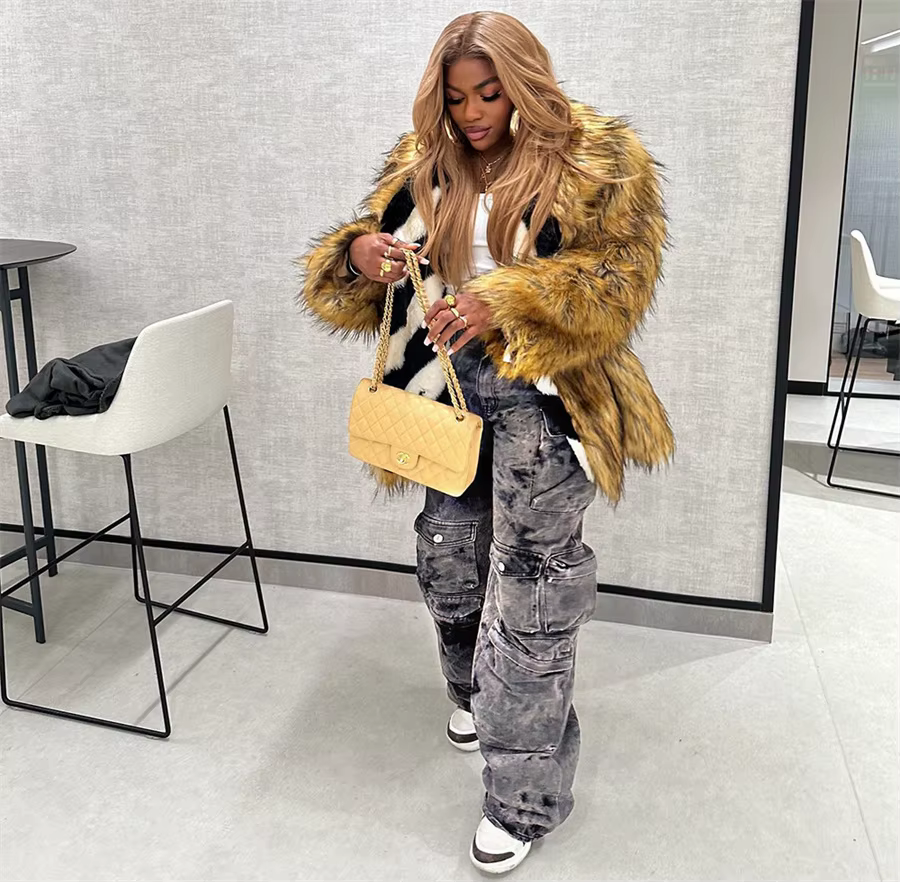 Retro Hip-hop High Waisted Multi-pocket Straight Streetwear Washed Cargo Pants - Image 2