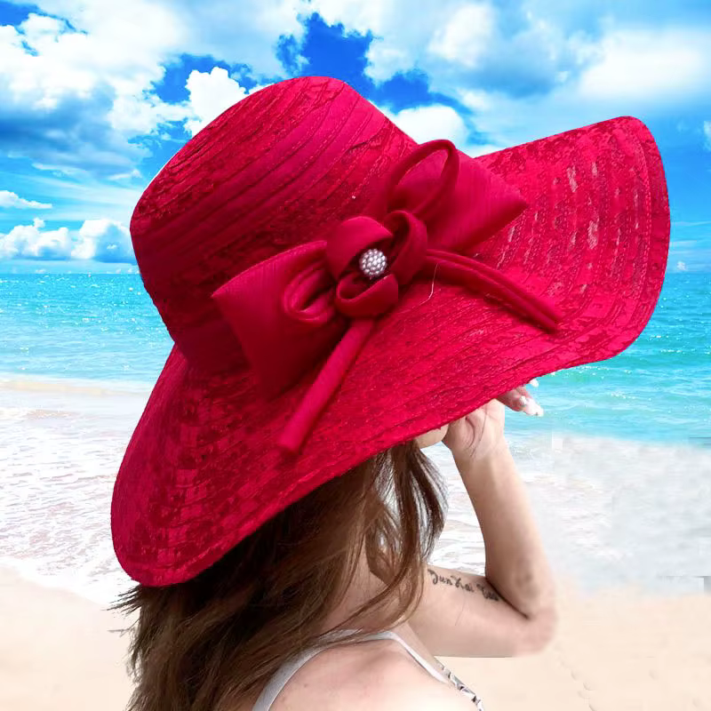 Seaside Outings Face Covering Sun Protection Large Brim Sun Hats