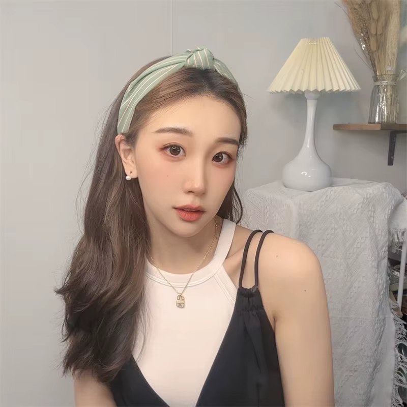 Striped Print Cloth Knot Daily Shopping Head Hoop Headbands