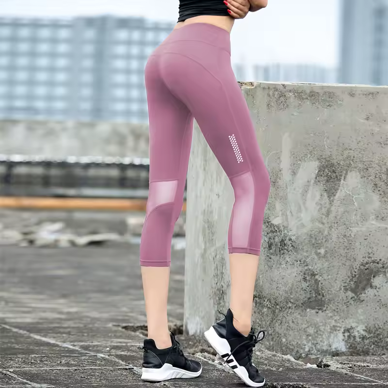 Trendy Breathable Seamless High Waisted Fitness Tight Leggings