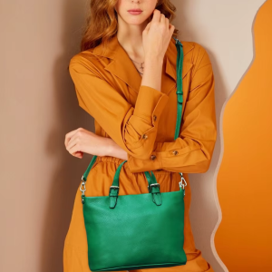 Trendy Genuine Leather Shoulder Contact'S Tote Crossbody Bags