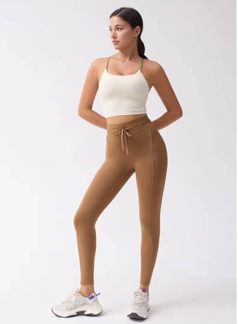 Trendy High Waisted Higher Quality Gym Ankle-Length Leggings