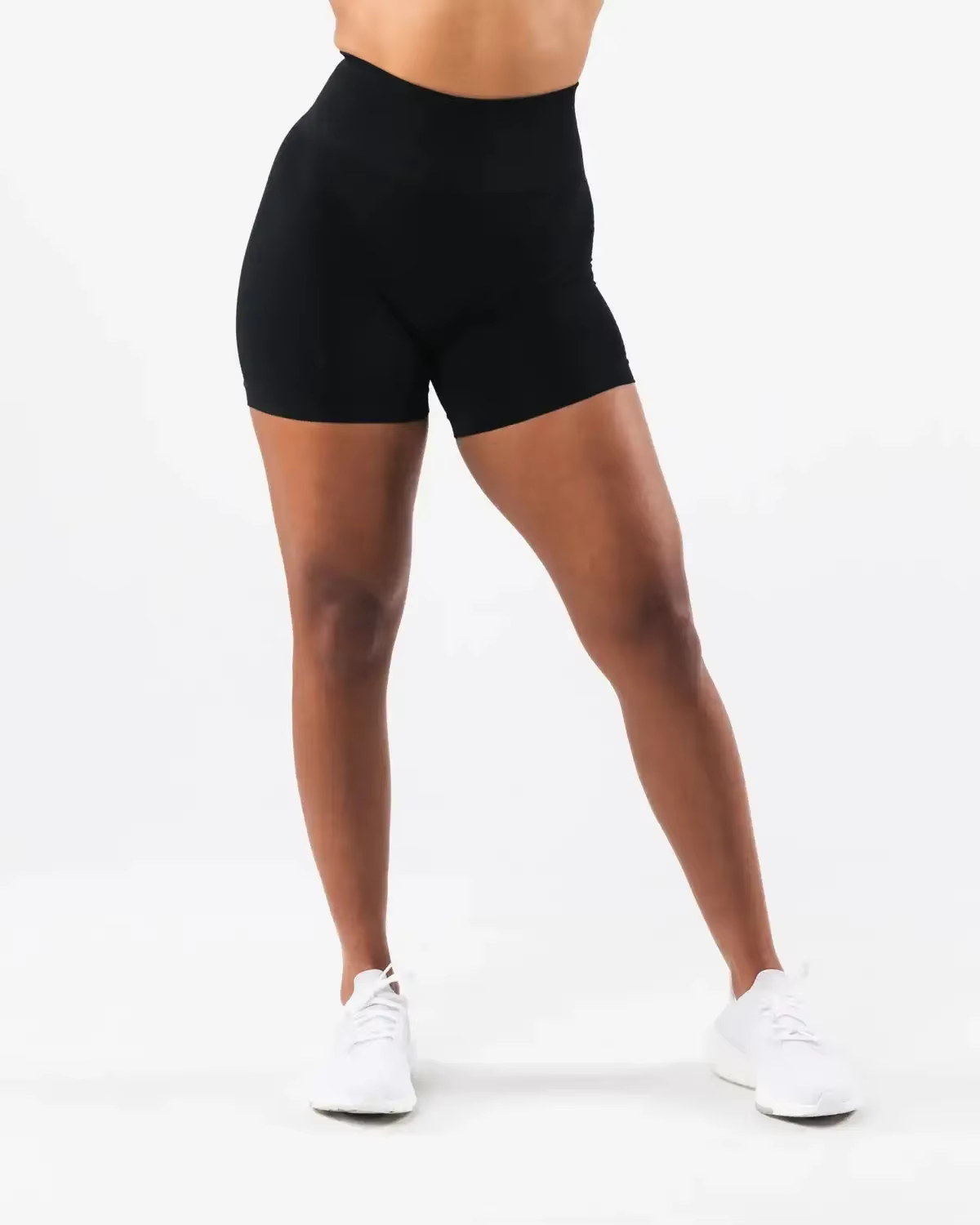 Trendy Hip Three-Point Fitness Gym Sports Tight Running Shorts