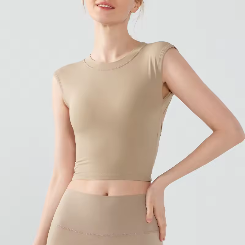 Trendy Seamless Beauty Breathable Back Sports Tank Top