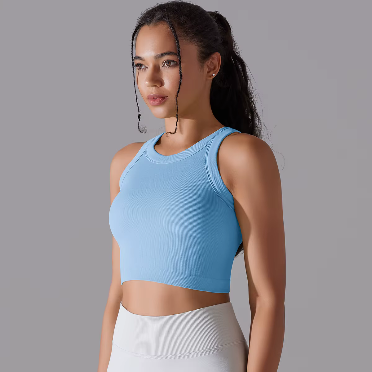 Trendy Seamless Shockproof Vest High Elastic Sports Bra