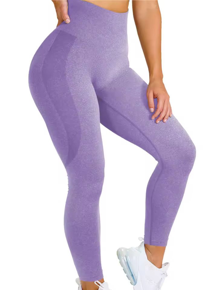 Trendy Seamless Tummy Control Gym High Waisted Sports Leggings - Image 12