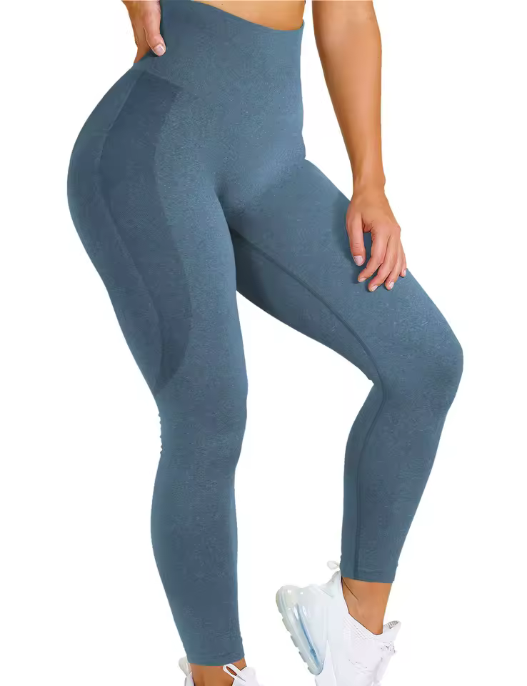 Trendy Seamless Tummy Control Gym High Waisted Sports Leggings - Image 11
