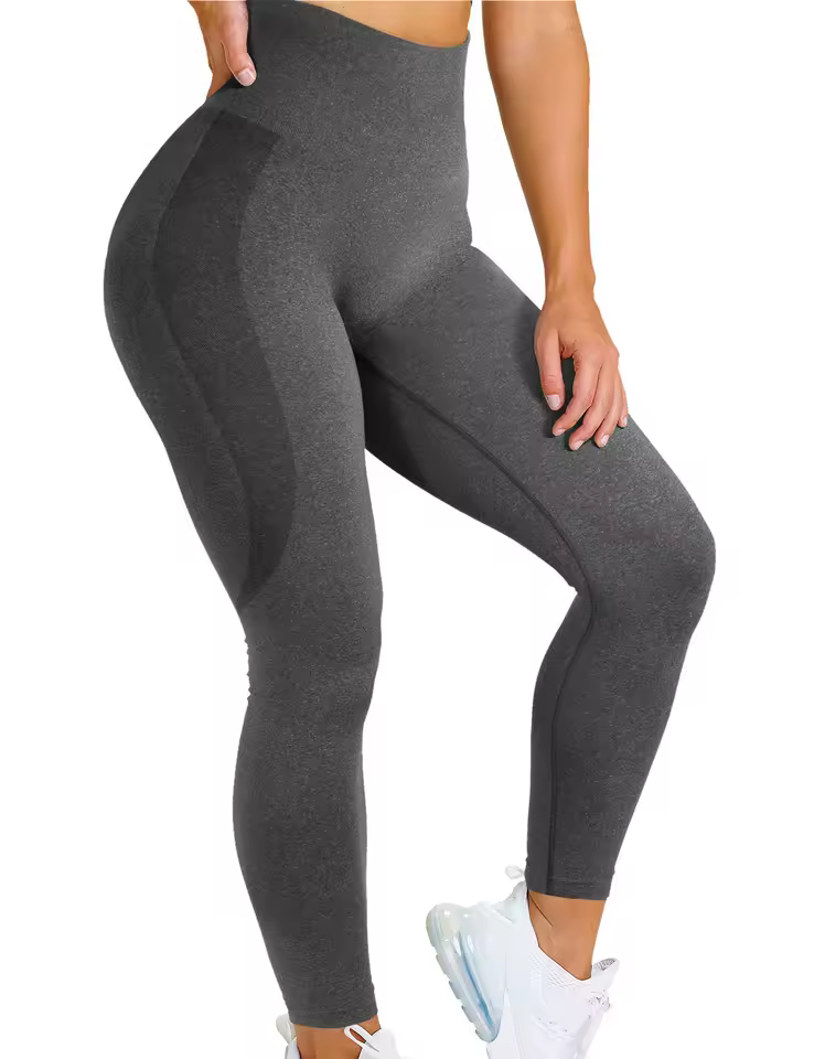 Trendy Seamless Tummy Control Gym High Waisted Sports Leggings - Image 17