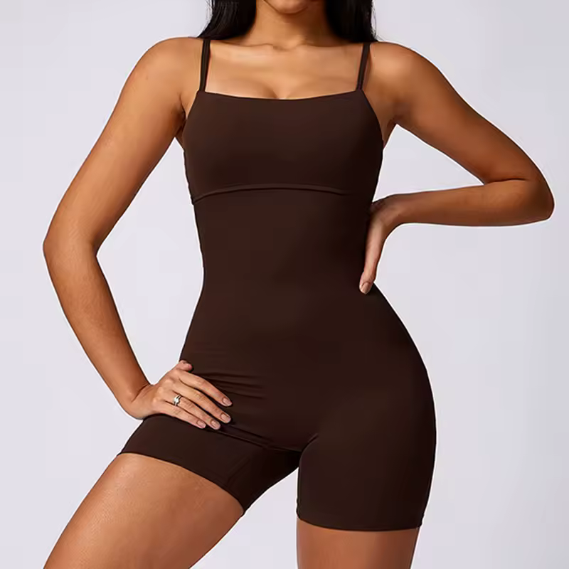 Trendy Sports Backless One-Piece Yoga Jumpsuit Sportswear