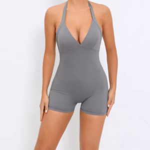 Hip-lifting Halter Pocket Tight Shorts Yoga Jumpsuits