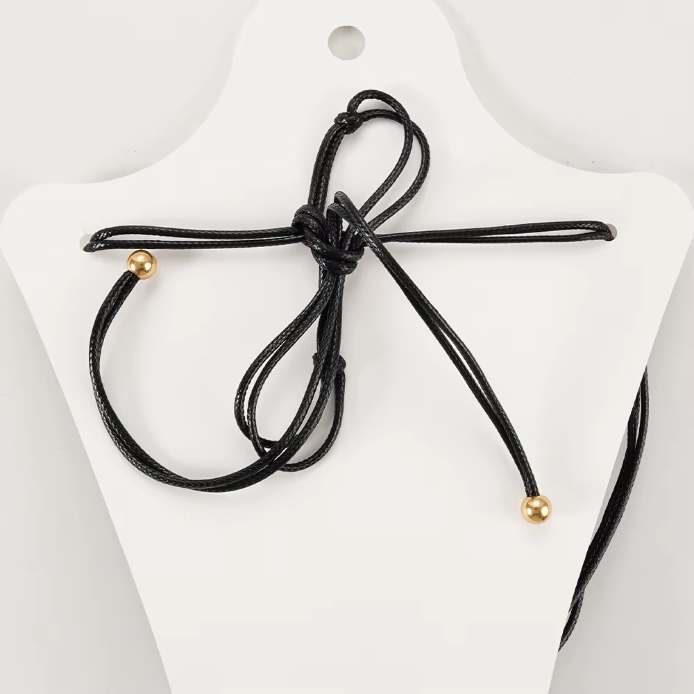 Vintage Adjustable Sweater Chain Rope Exaggerated Pendant Necklace - Image 4