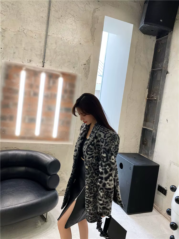 Vintage Faux Leather Double Zip Matte Office Lady Straight PU Split Skirt - Image 8