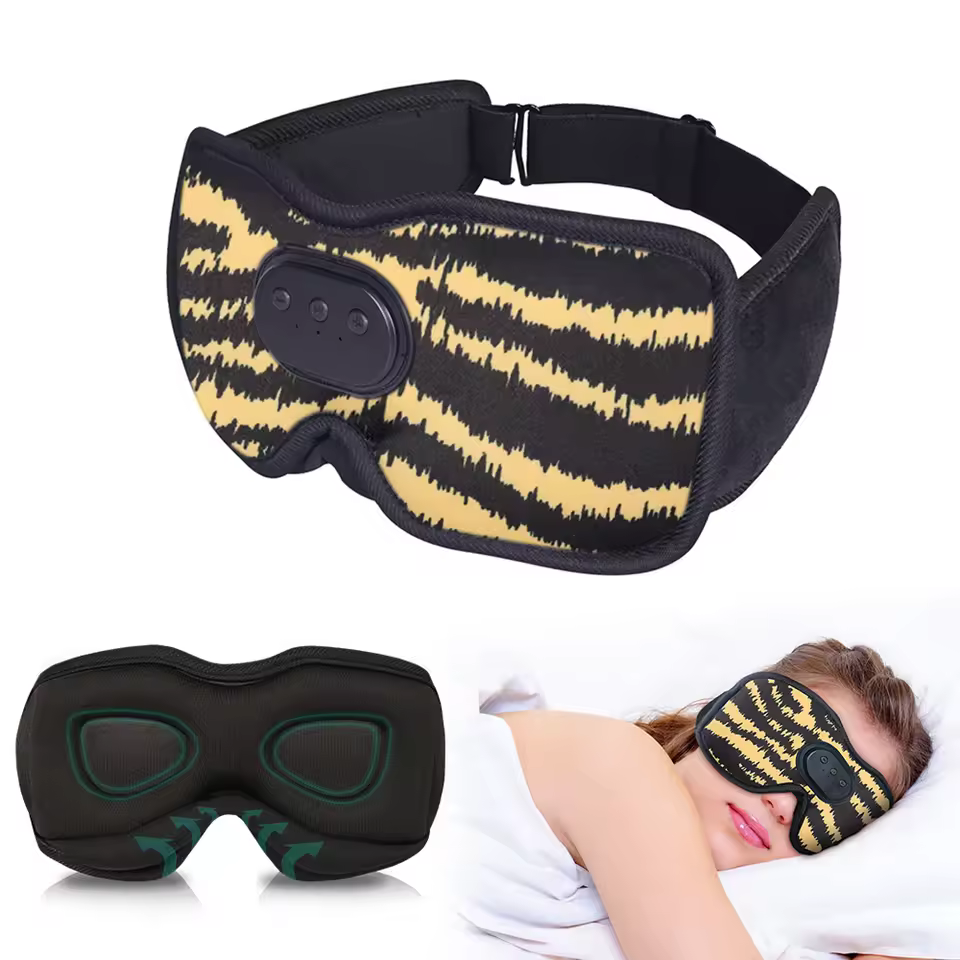 3D Bluetooth Headphone Surround Music for Travel Eye Mask