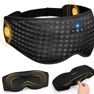 3D Eye Mask Travel Music Play Soft Elastic Breathable Stereo Music Earphones Sleeping Headphones