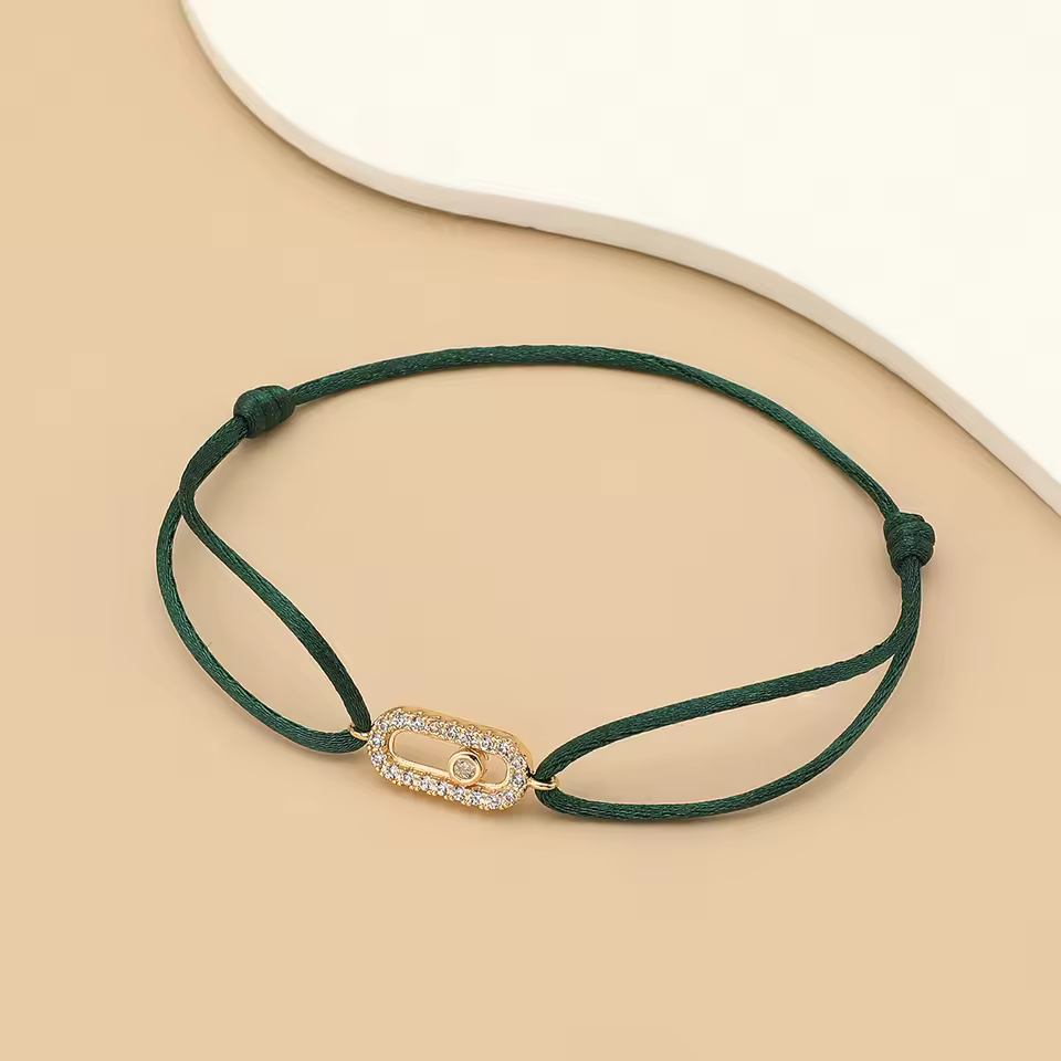 Adjusted Size Can Move Stone Multiple Colors Rope Woven Bracelets - Image 10