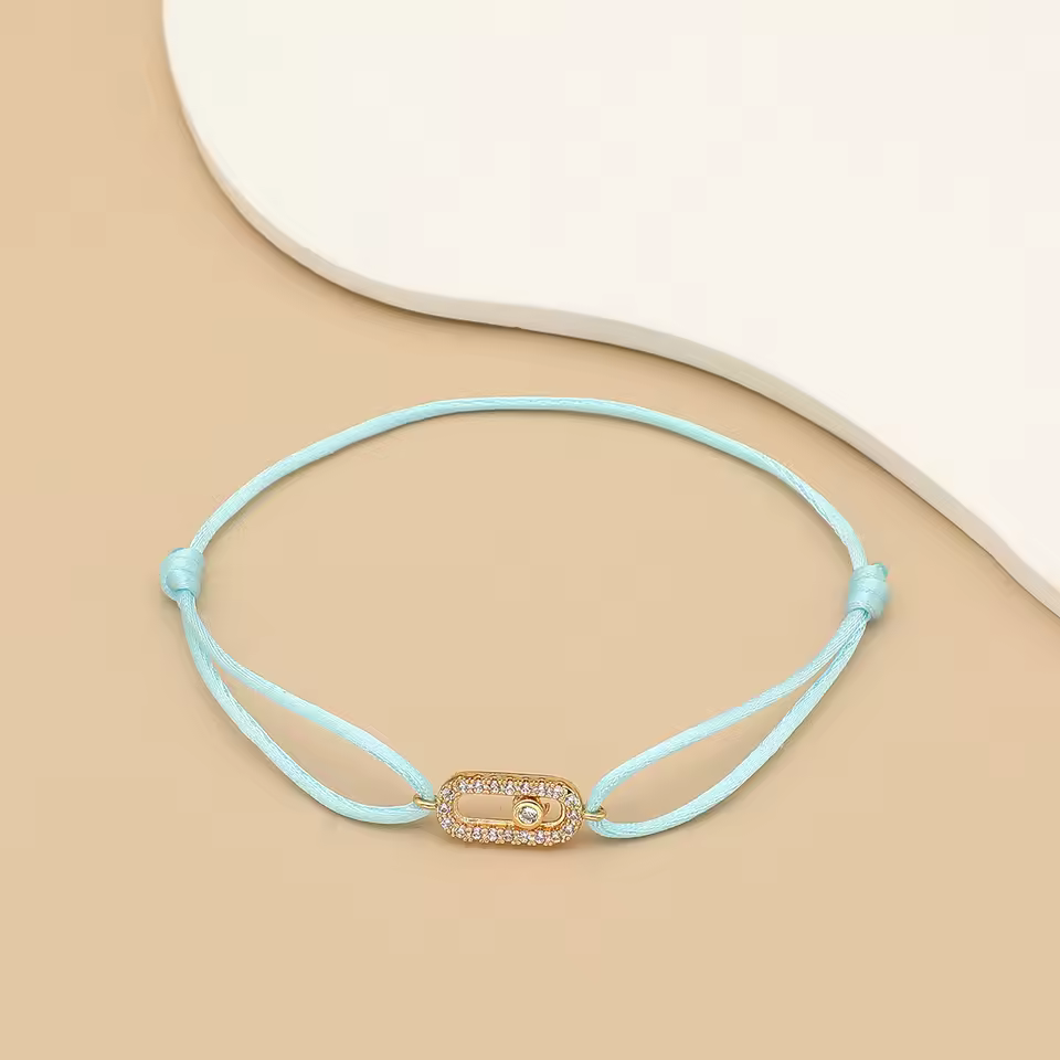 Adjusted Size Can Move Stone Multiple Colors Rope Woven Bracelets - Image 4