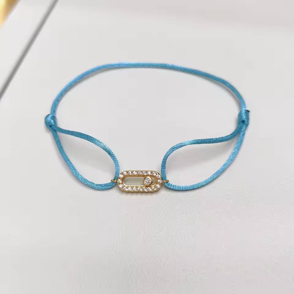 Adjusted Size Can Move Stone Multiple Colors Rope Woven Bracelets - Image 17