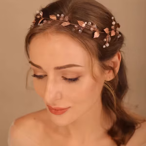 Alloy Crystal Bead Flower Bridal Wedding Party Prom Handmade Headband