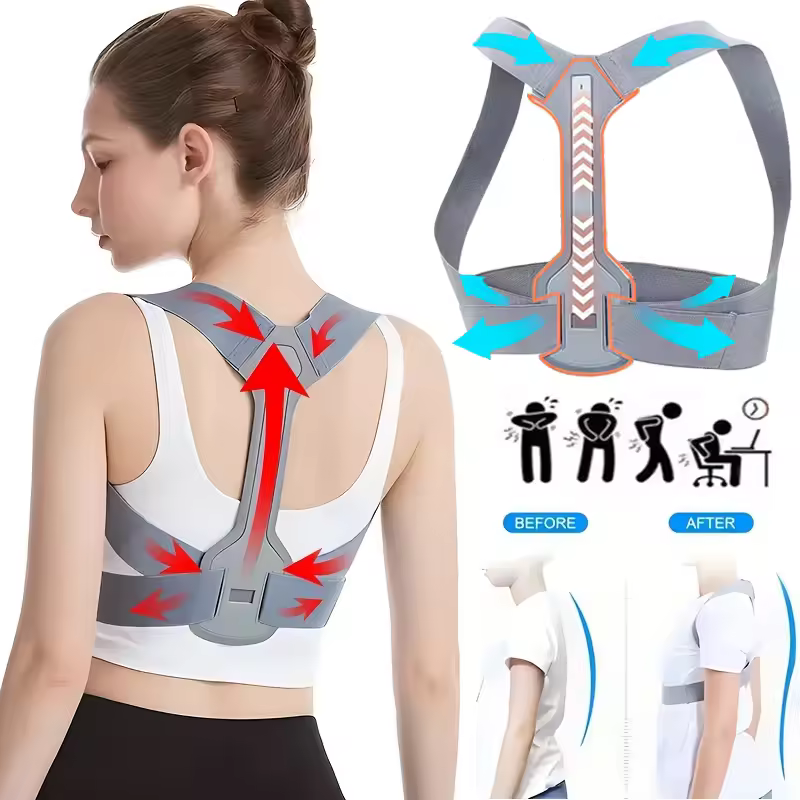Back Support Shoulder Straightener Belt Adjustable Lumbar Spine Correction Belt