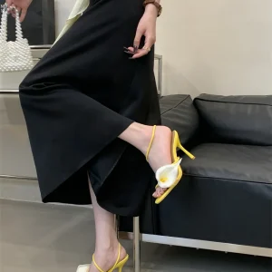 Casual Fashion Open Toe Slip On Back Strap Prom Sandal