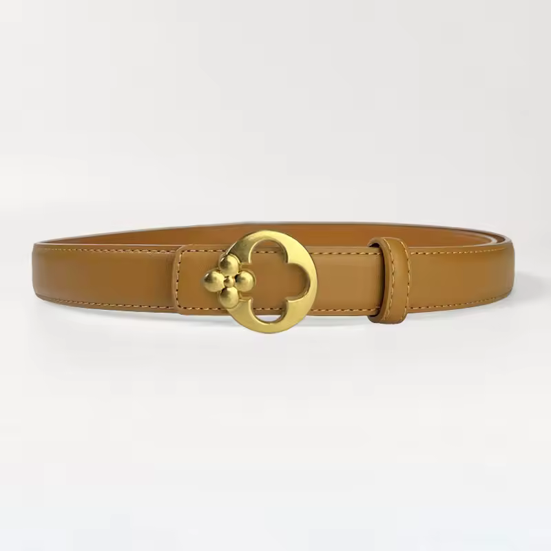 Casual Metal Buckle Joker Simple Decorative Jeans Skirt Belt