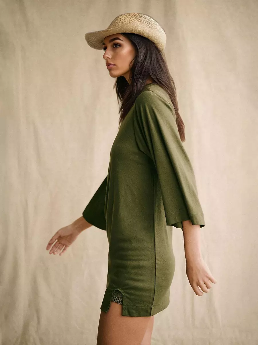 Casual Polyester Relaxed Fit Oversized Mini Dress Street Wear - Image 5