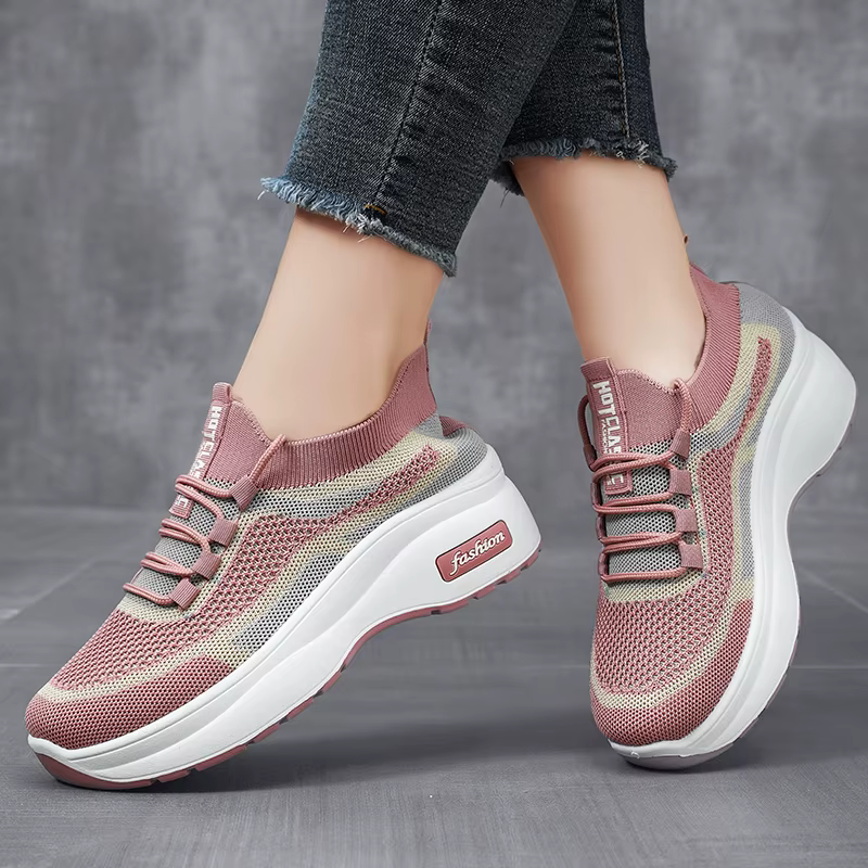 Casual Running Sports Non-slip Soft Knitted Upper Comfortable Shoes