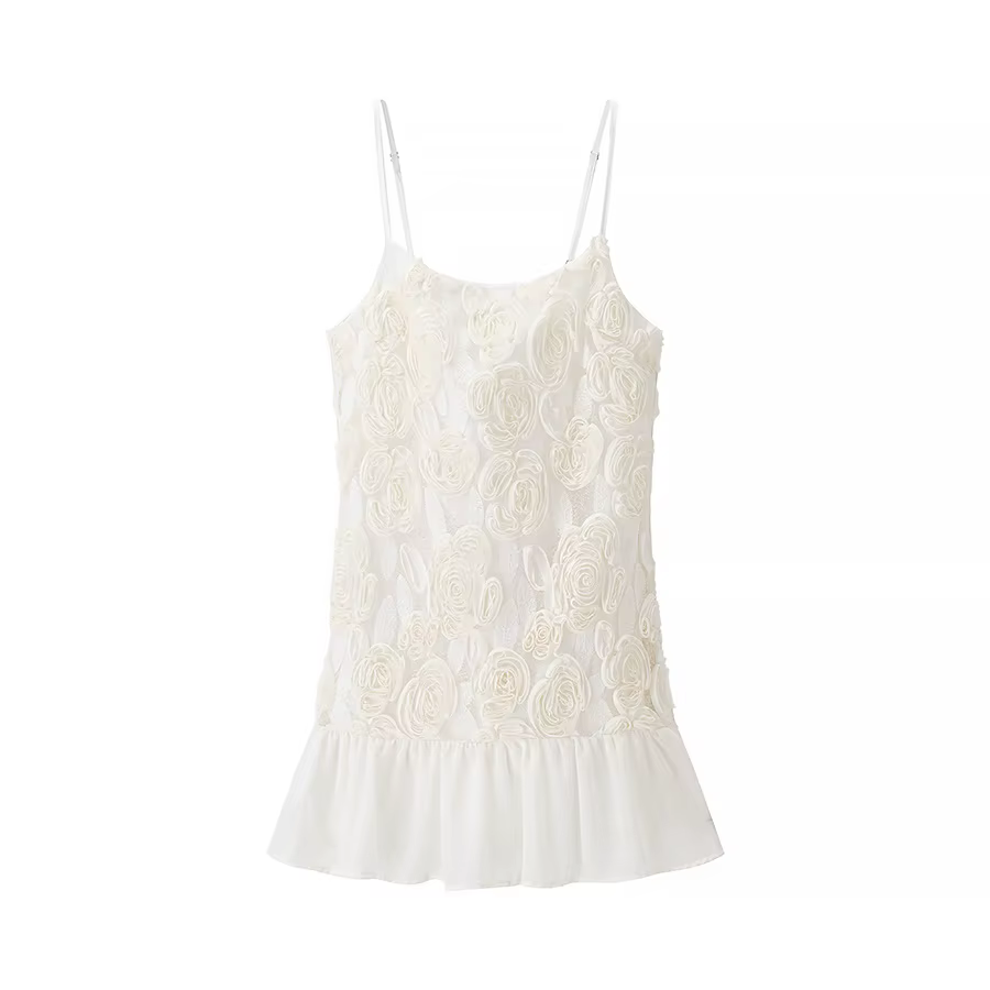 Casual Sleeveless Solid Strapless Spaghetti Strap Zippers Streetwear Mini Dress - Image 2