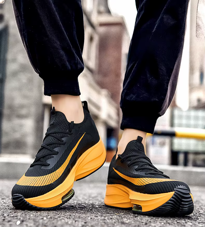 Casual Trainer Lace Up Race Breathable Sneakers Toe Cushioning Shoes - Image 5