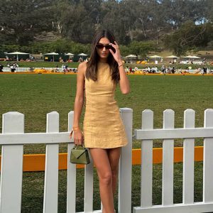 Chic Side Hollow Bead Sleeveless O-neck Slim Mini Dress Streetwear