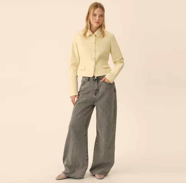 Elegant Bud Full Sleeve Single Breasted Jacket High Waist Mini Skirt Set - Image 5