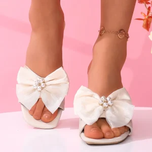 Elegant Butterfly Decoration Thin High-Heeled Sandals