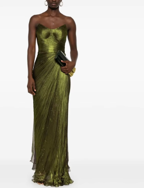 Elegant Chiffon Shiny Sweetheart Mermaid Slim Prom Evening Floor Length Gowns