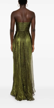 Elegant Chiffon Shiny Sweetheart Mermaid Slim Prom Evening Floor Length Gowns - Image 2