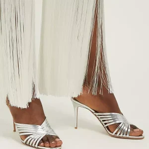 Elegant Mules Open Toe Strappy Stiletto High Heel